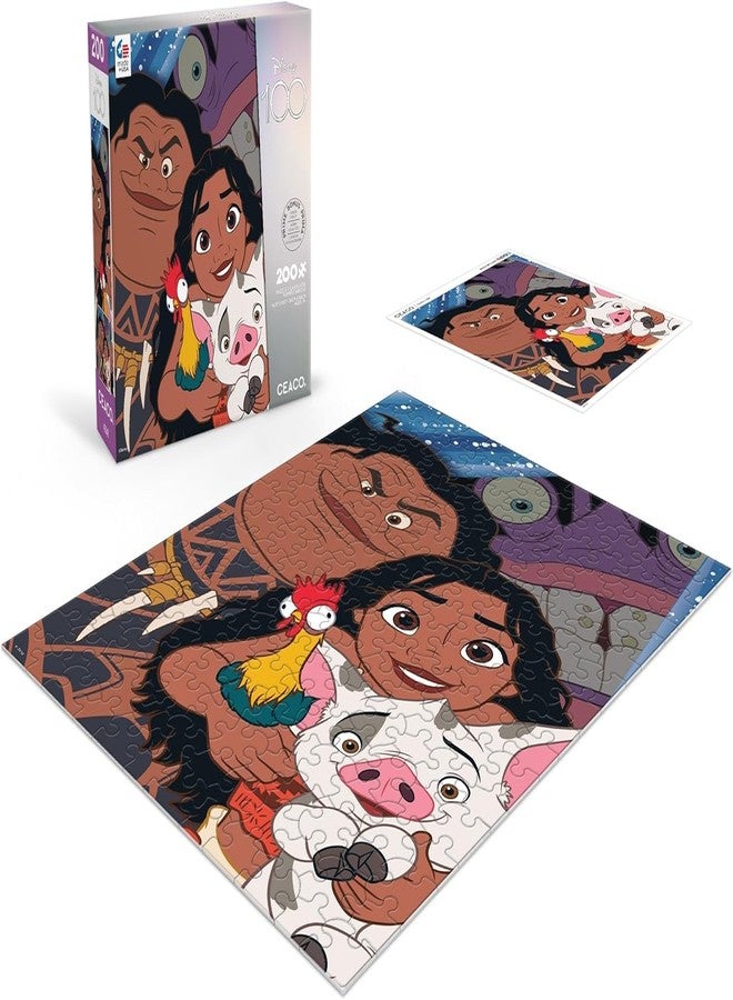 Ceaco - Disney's 100th Anniversary - Moana - Selfies - 200 Piece Jigsaw Puzzle - Image 4